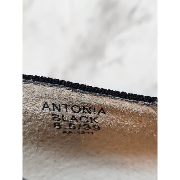 DKNY Antonia Mary Jane Women's Black Leather Pointed Toe‎ Pump Heel Size 8.5 - Picture 8 of 9